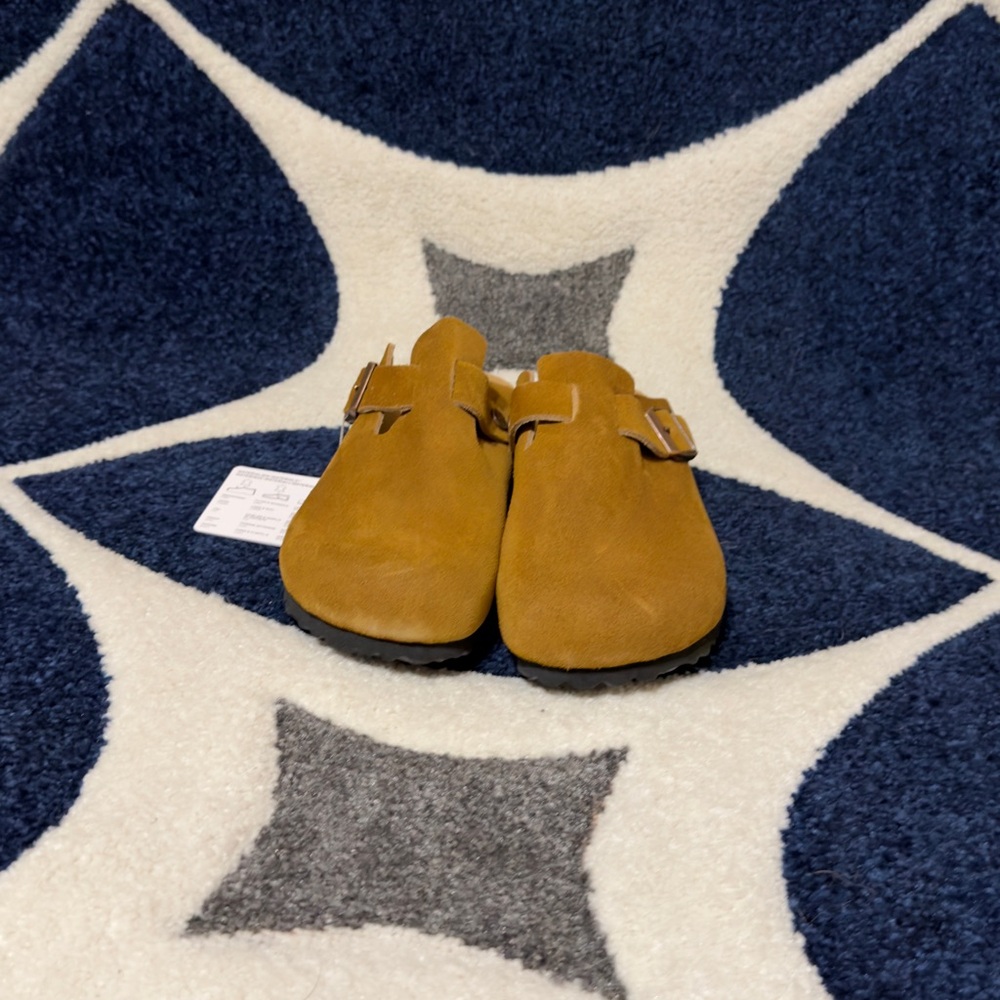 Birkenstock Boston Clog Suede Sandal Mink Women’s Size 7 , 8 And 9 - Picture 2 of 6